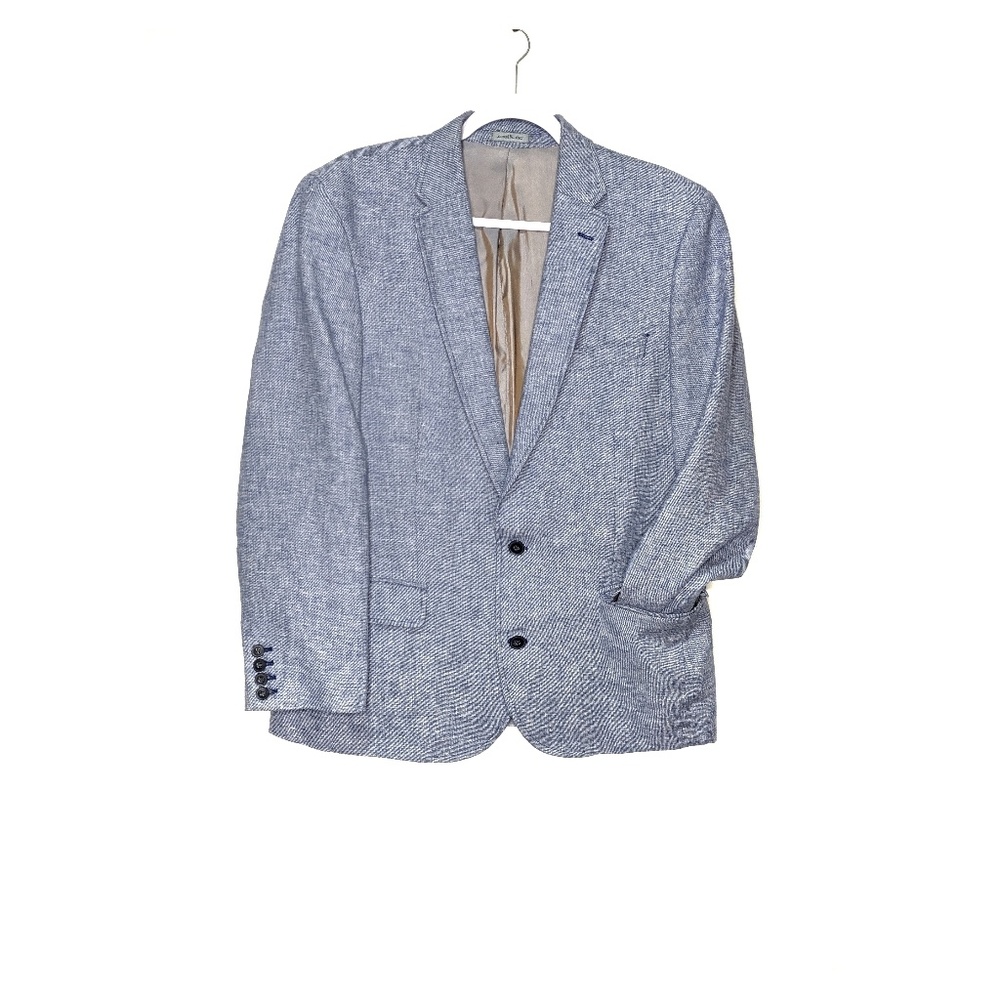 Samuel Windsor"Langton" Blue Linen Mix Blazer